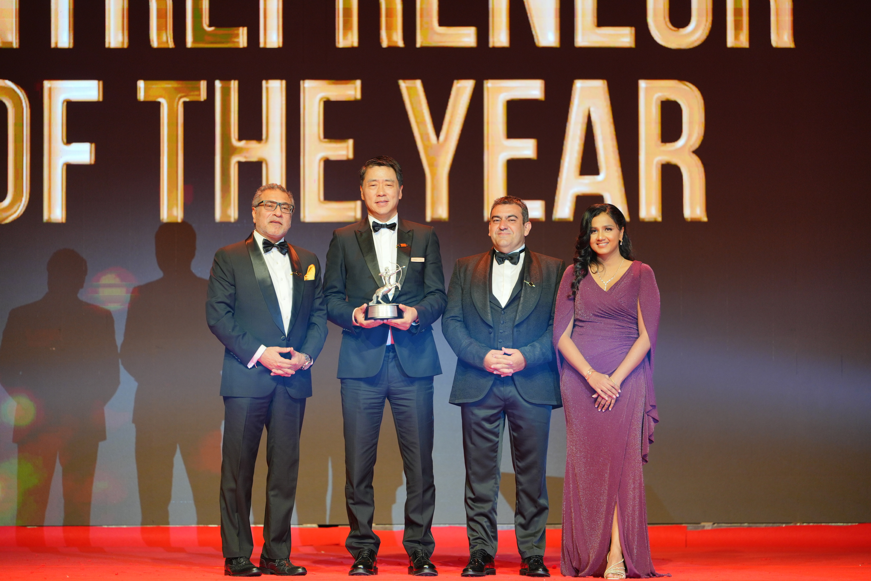 Ren Li, Founder and Chairman of Letright Industrial Corporation, accepts the prestigious Entrepreneur of the Year Award at the 2025 ACES Awards, recognized for his visionary leadership in sustainable design and ethical manufacturing