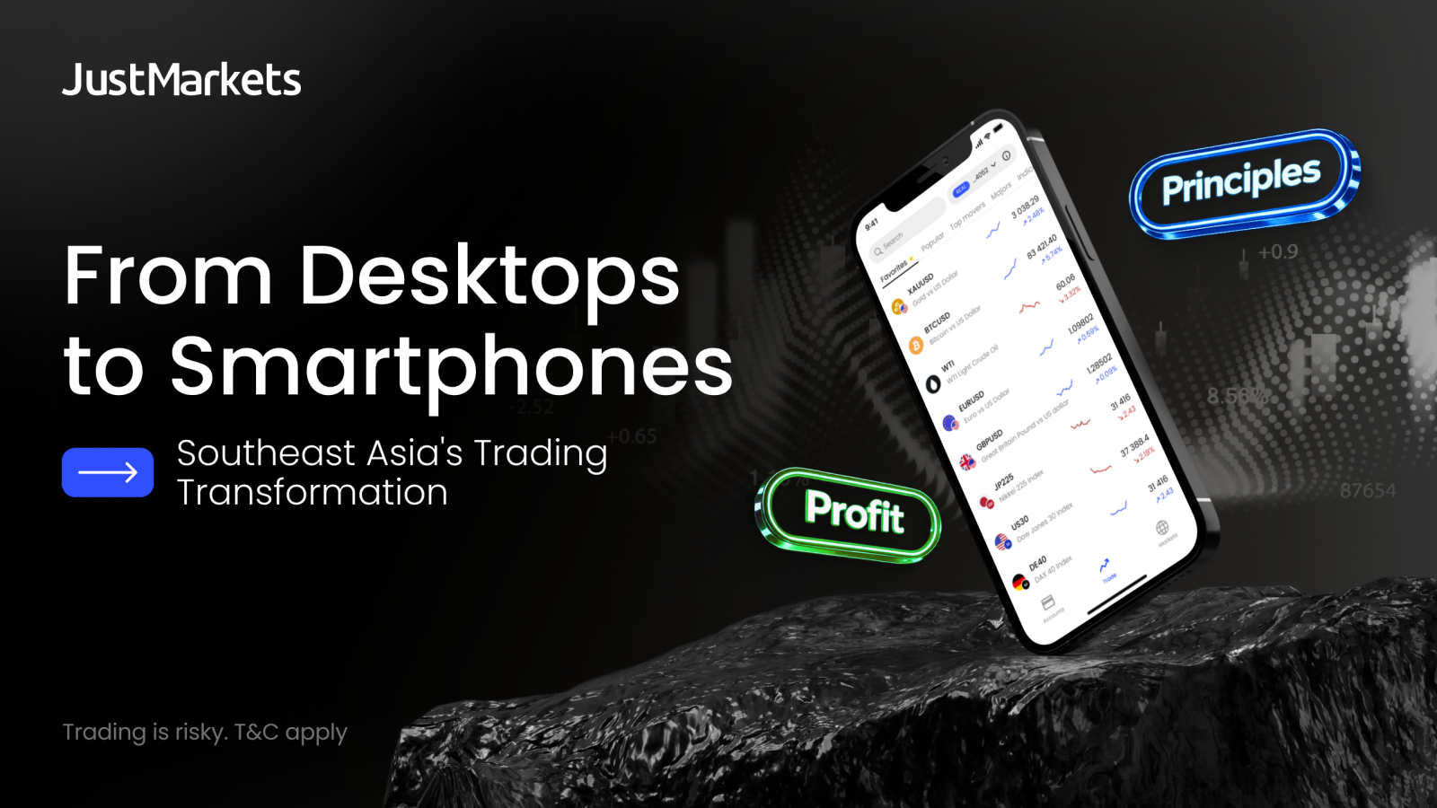 JustMarkets delivers the tools and support for traders at every level to trade on their own terms.