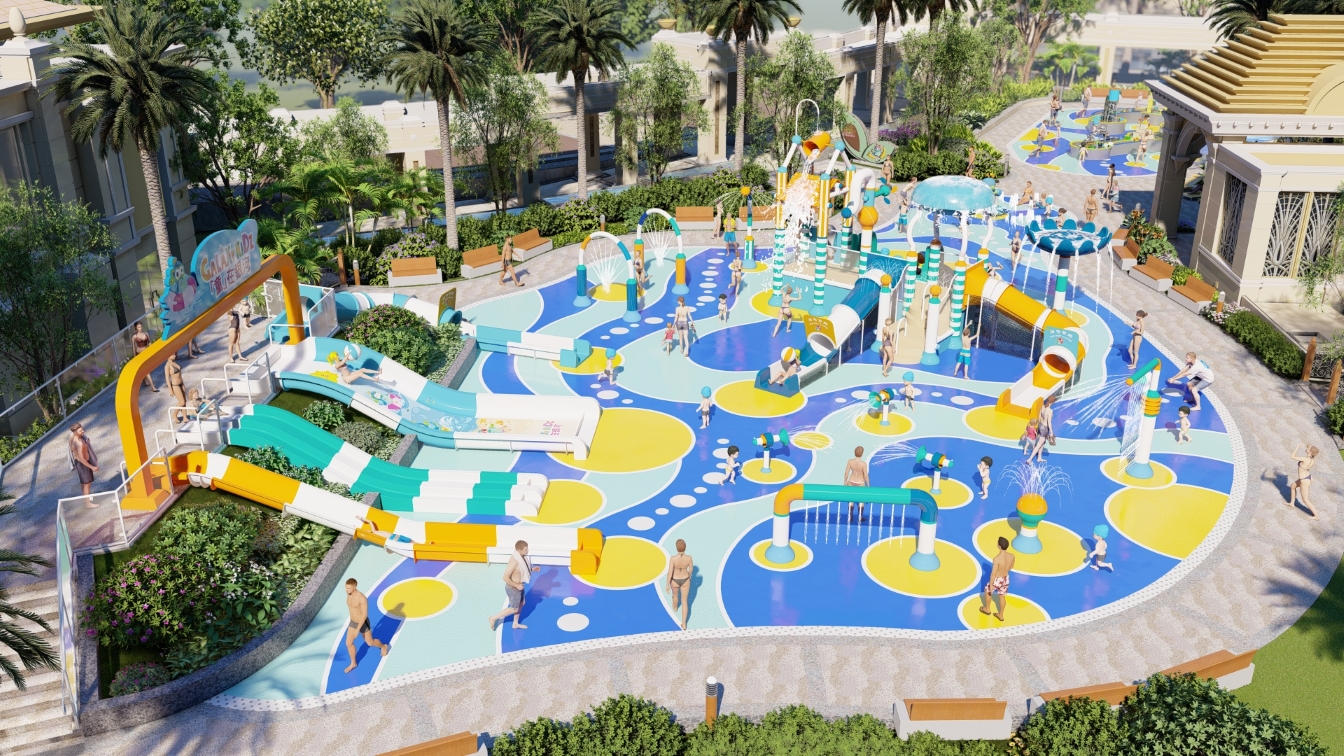 Aquatainment Island, the brand-new children's zone at Grand Resort Deck, will anticipate young guests from July 6. Following its introduction, Grand Resort Deck is set to become Macau's largest children's aquatic facility for families to enjoy.