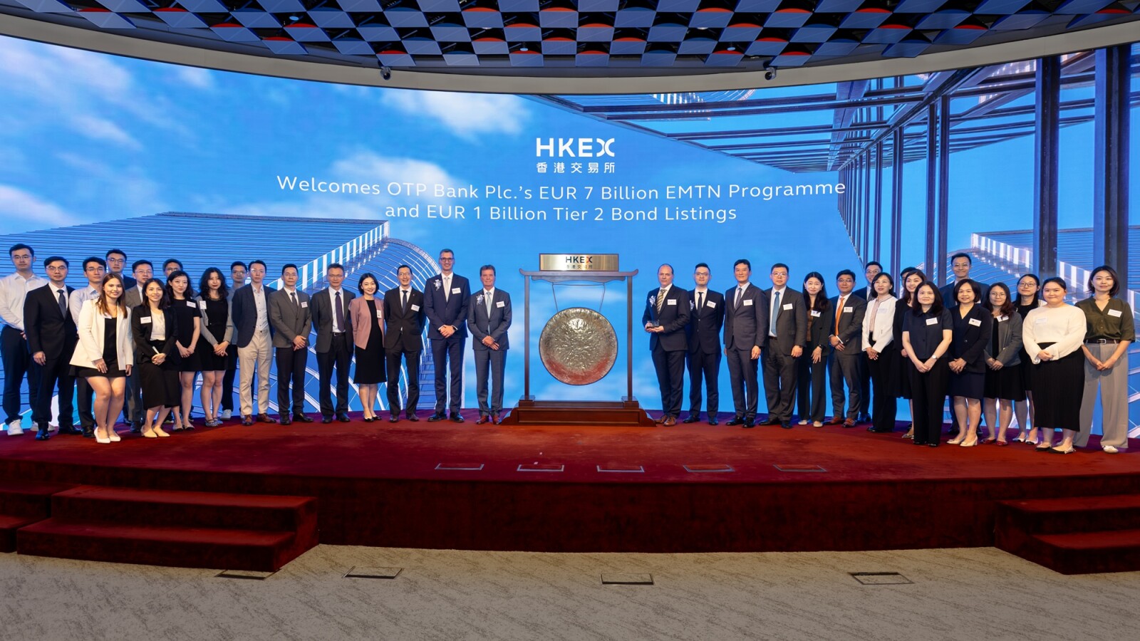 Official OTP Bank Gong Ceremony