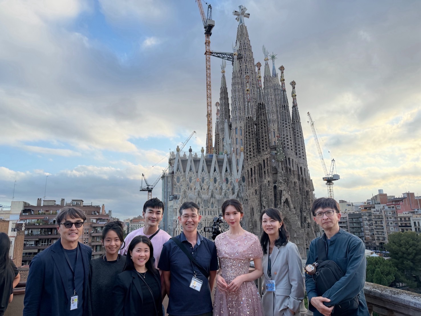 TVBS, NHK, HTC together documented a defining milestone in the Sagrada Família