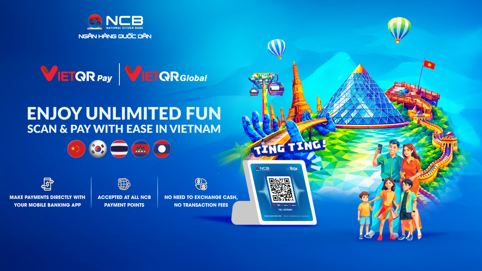 NCB introduces VietQR Global, a cross-border payment solution enabling international visitors to make seamless QR transactions while exploring Vietnam.